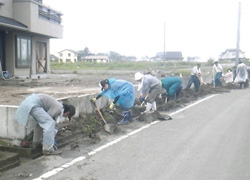 第13次震災地支援で宮城県山元町へ