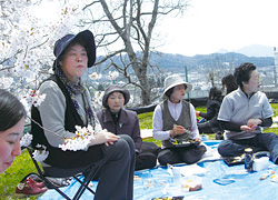 糖尿病患者会でお花見