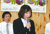 小児科医の思いを報告する福田さん