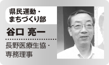 県民運動・まちづくり部　谷口 亮一　長野医療生協・専務理事