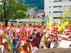 戦争立法の閣議決定に抗議する集会