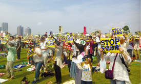 戦争立法の閣議決定に抗議する集会